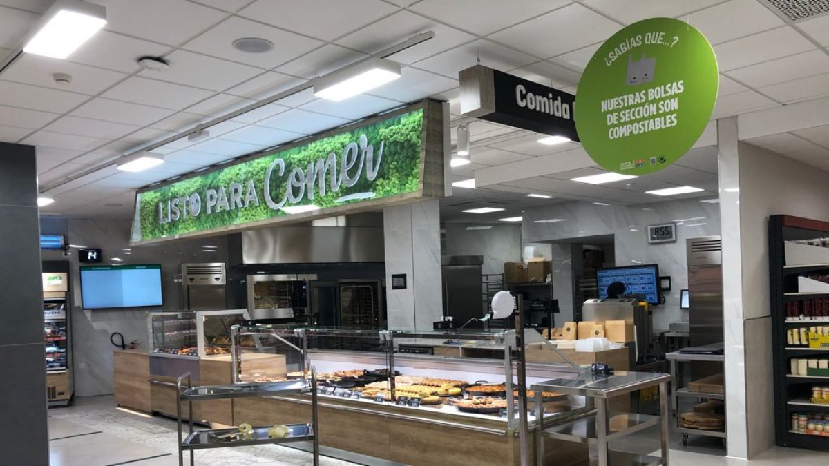 Imagen de uno de los nuevos espacios del Mercadona de calle Calvario. ECB