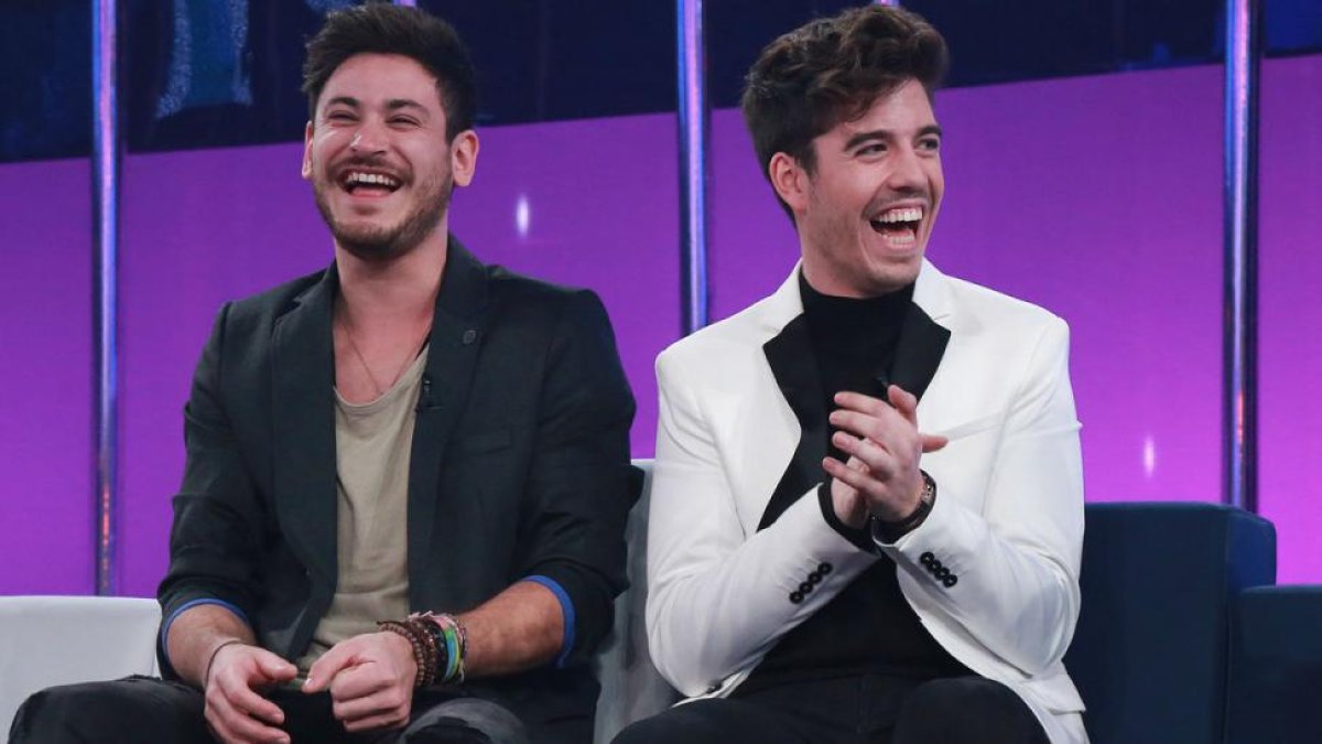 Cepeda y Roi, en la edición de OT del martes.-/ RTVE