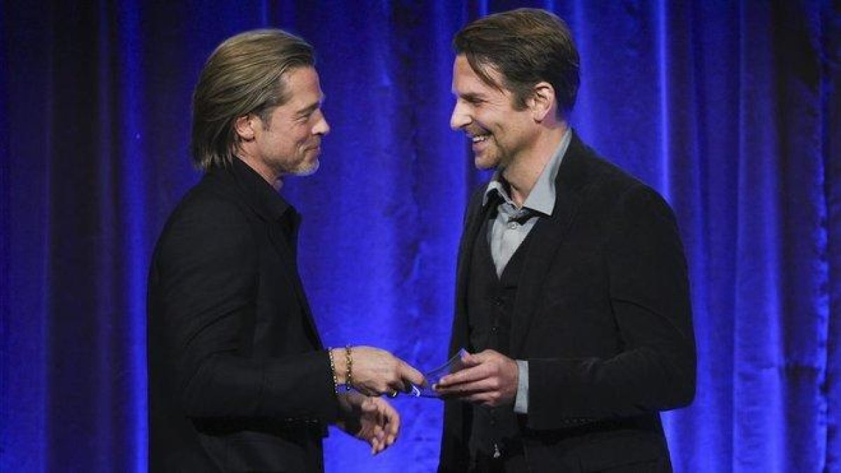 Brad Pitt y Bradley Cooper, este miércoles en Nueva York.-AP / EVAN AGOSTINI