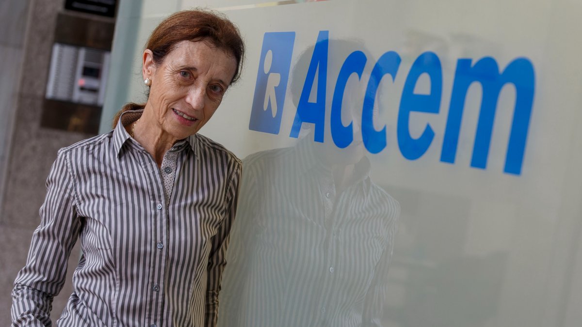 Arantxa Fernández beobide es maestra de español en Accem desde hace diez años. SANTI OTERO