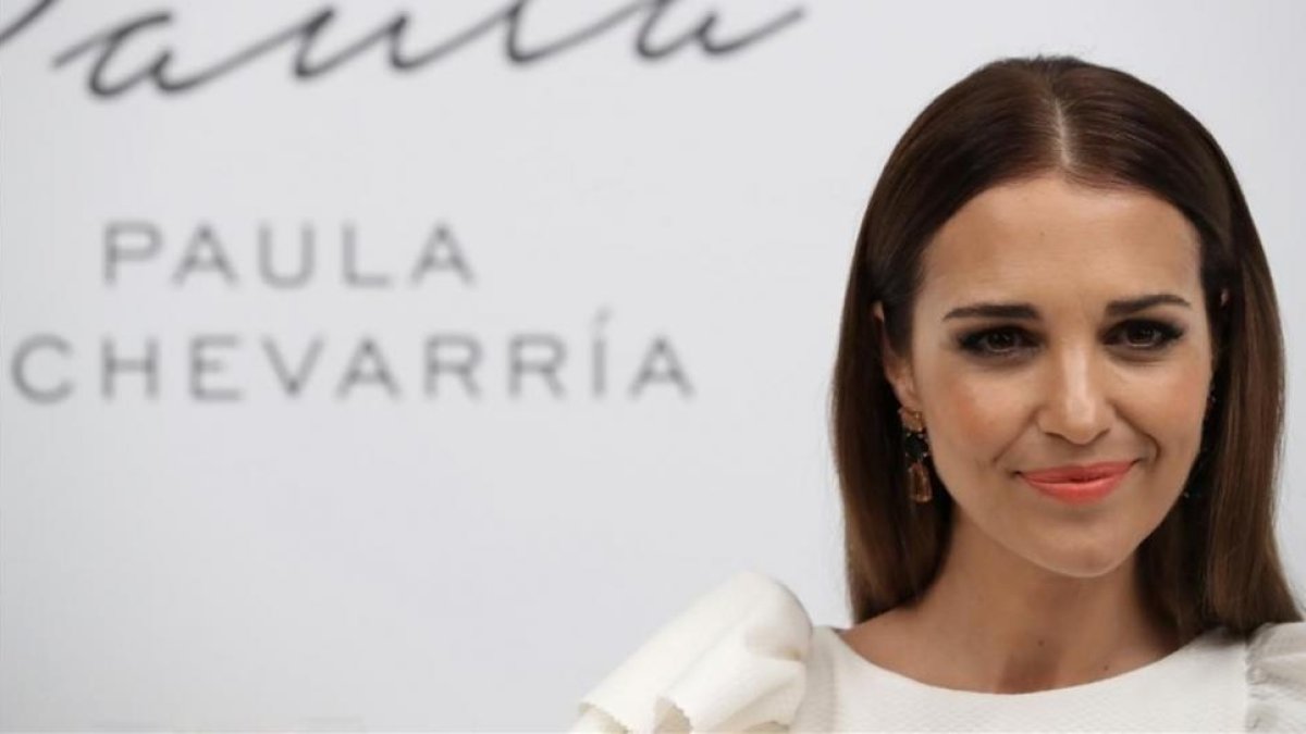 Paula Echevarría, el pasado 5 de abril, en la presentación de su perfume Sensuelle en Madrid.-