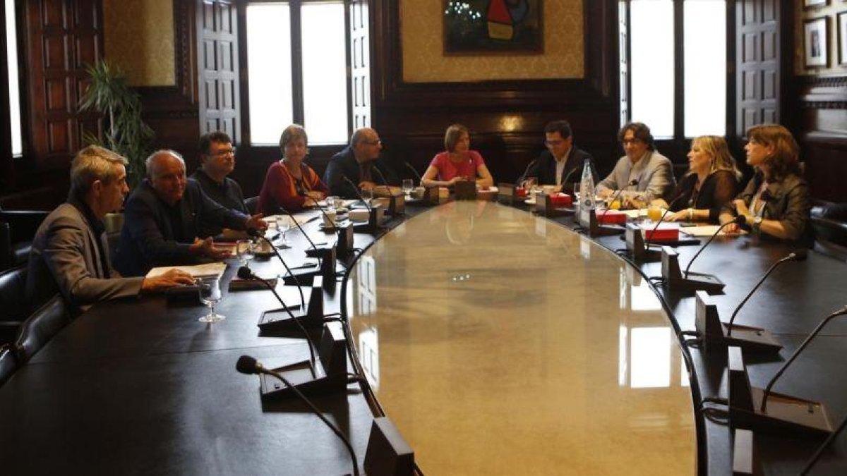 Reunión de la Mesa del Parlament, este miércoles.-ALBERT BERTRAN