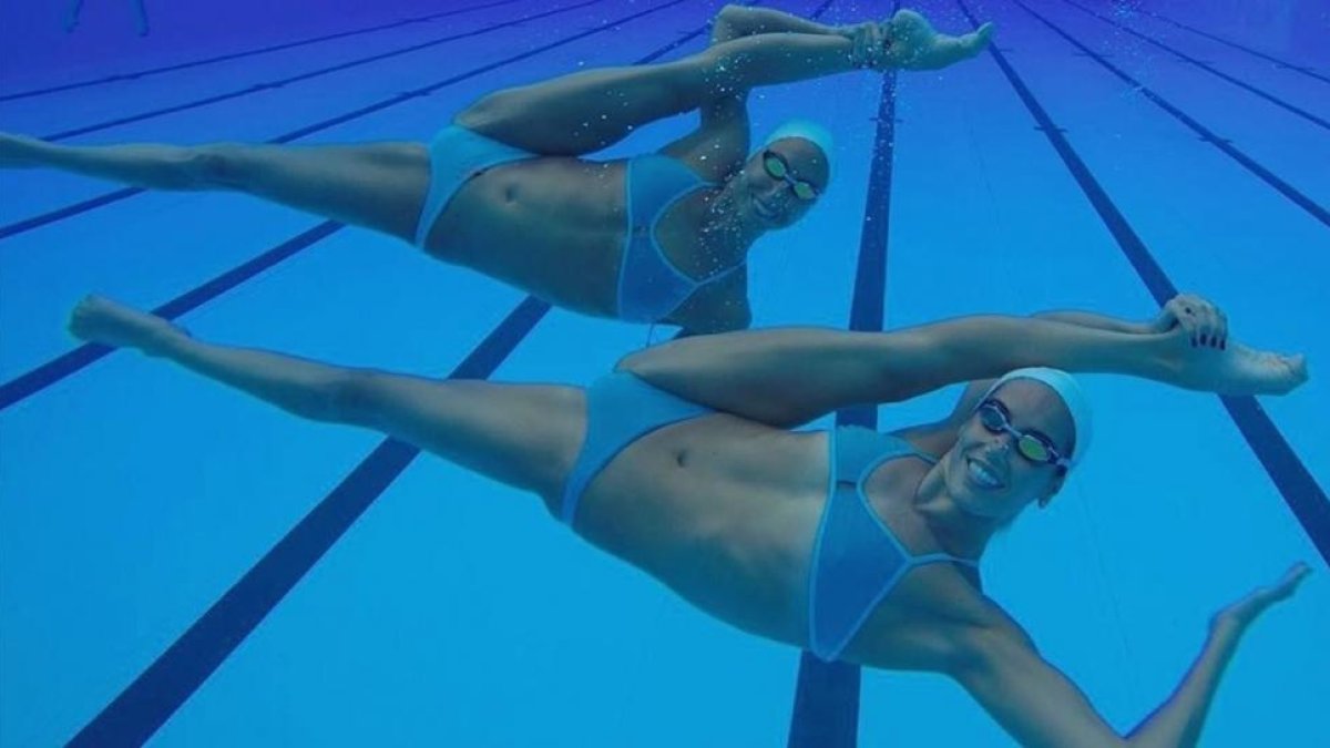 Ona Carbonell y Gemma Mengual, en el entrenamiento de este sábado en Río de Janeiro.-EFE