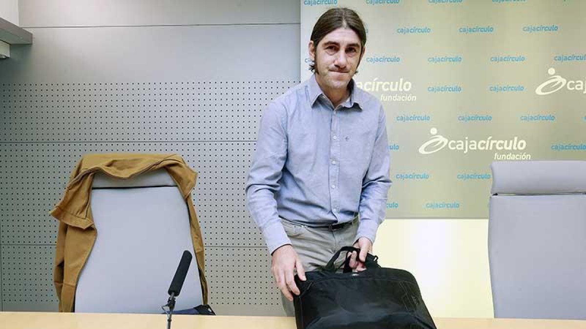 El actual presidente de Turalbur, Francisco Hernansanz, poco antes de la celebración de la Asamblea General-R. O.