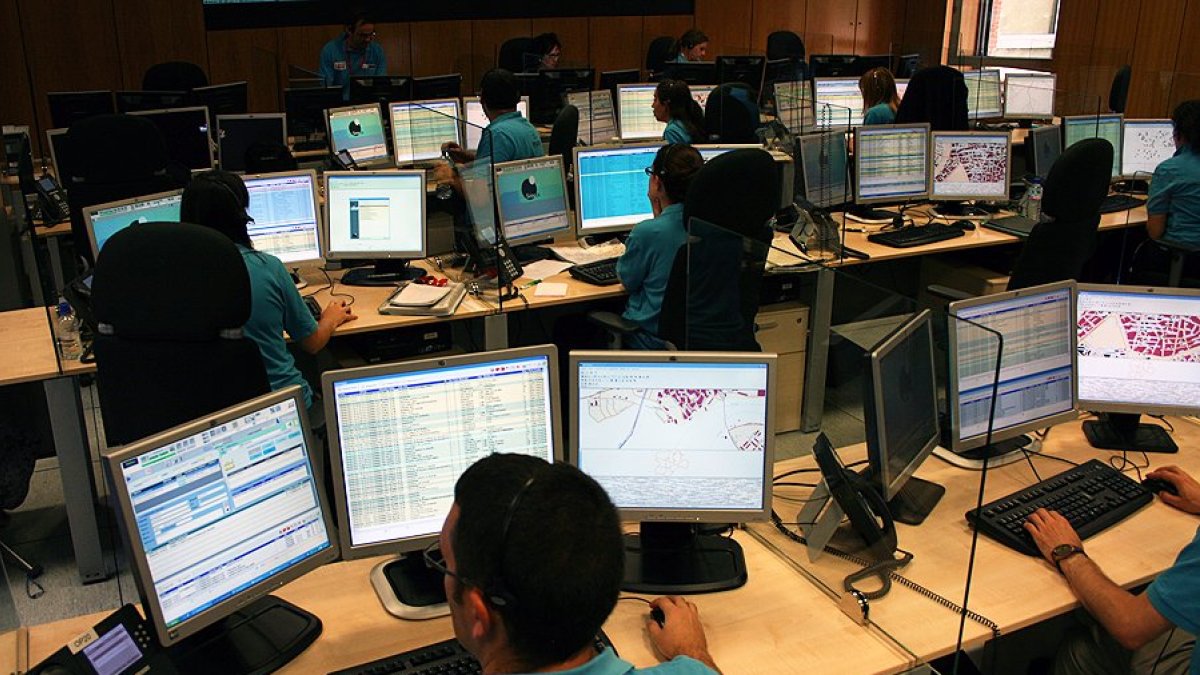 Sala de emergencias del 1-1-2.