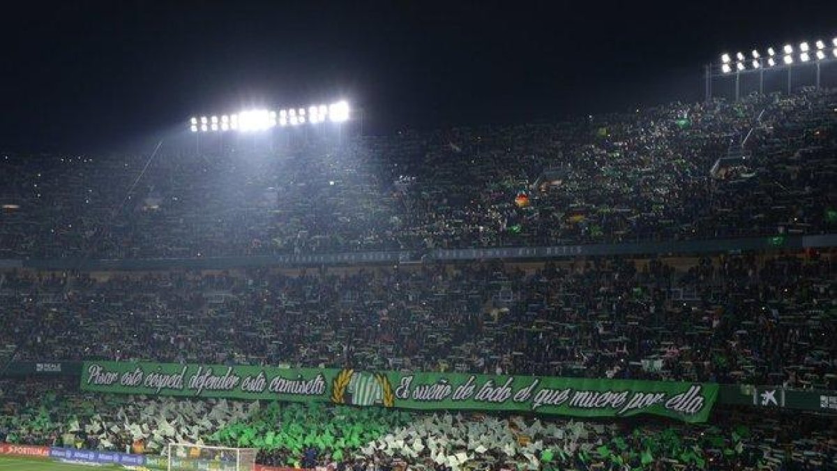 Imagen de una grada del estadio Benito Villamarín de Sevilla.-TWITTER / REAL BETIS BALOMPIÉ