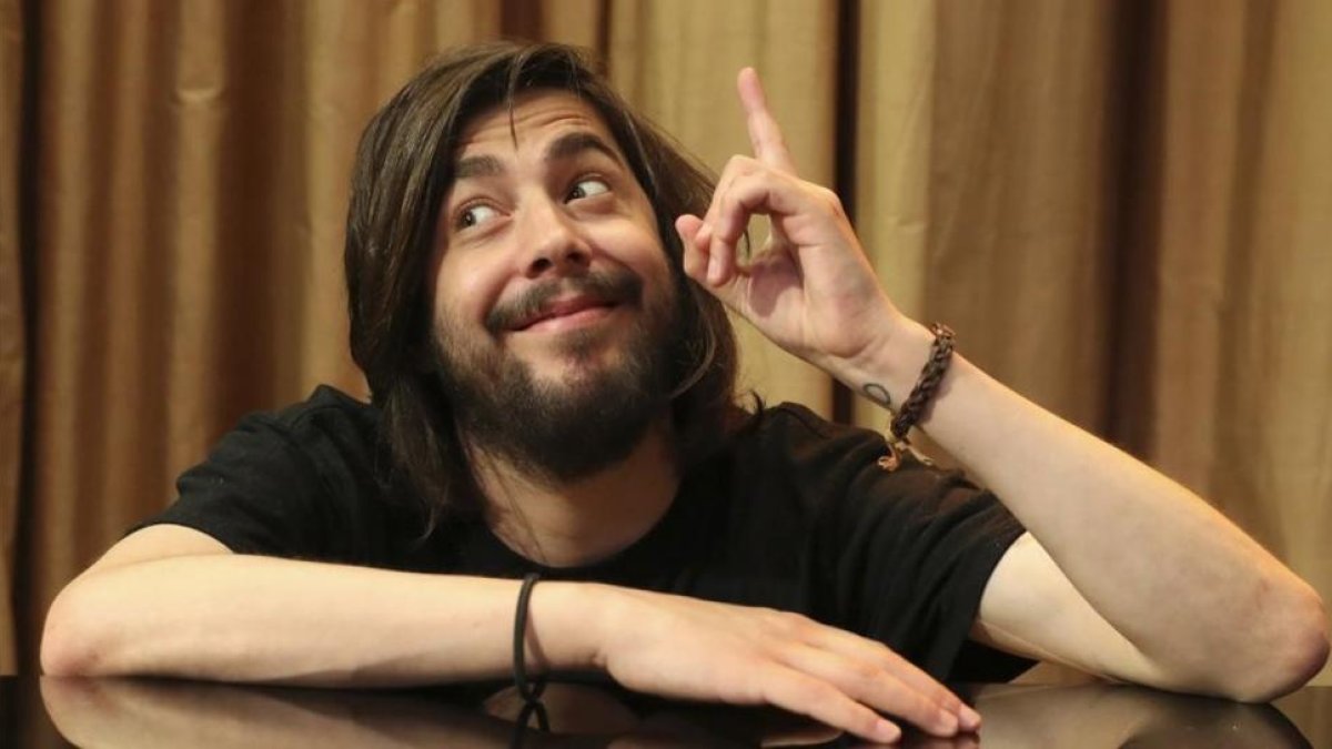 Salvador Sobral, retratado este jueves en Madrid, donde ha presentado su gira.-EFE