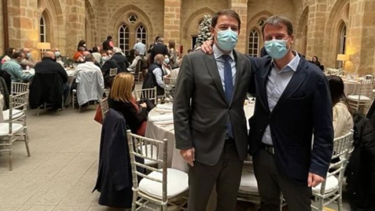 Mañueco y Suárez, en El Espino hace dos semanas.