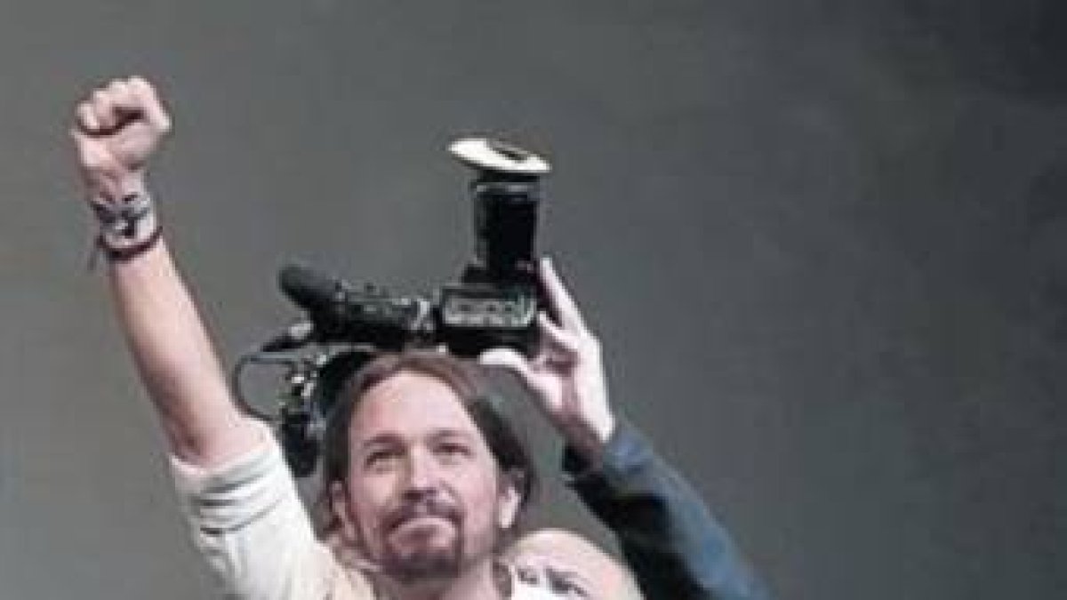 Pablo Iglesias, el 15 de noviembre, tras ser elegido secretario general de Podemos.-Foto:  AGUSTÍN CATALÁN