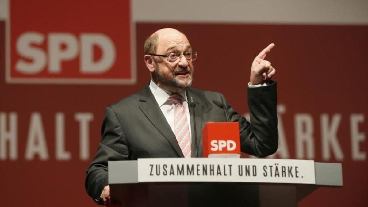 Martin Schulz, en un acto del partido en Orscholz.-EFE / RONALD WITTEK