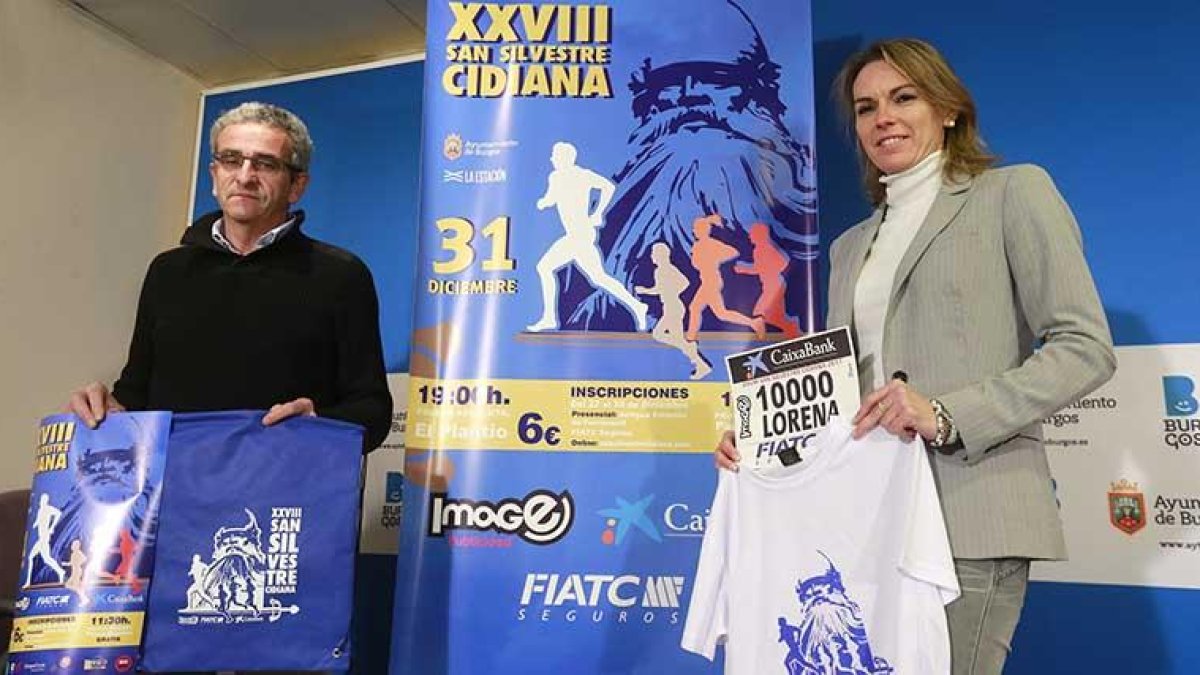 José Puras y Lorena de la Fuente presentaron ayer la XXVIIIedición de la San Silvestre Cidiana-Raúl G. Ochoa
