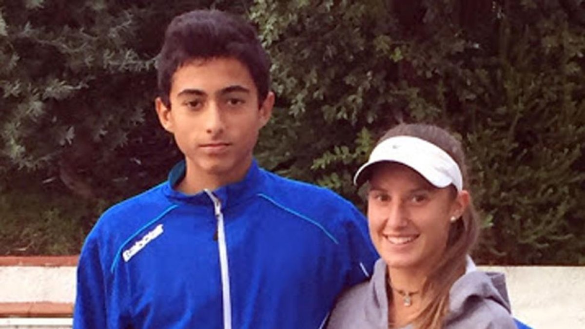 Nicolás Álvarez junto a Marina Bassols, campeona femenina-ECB