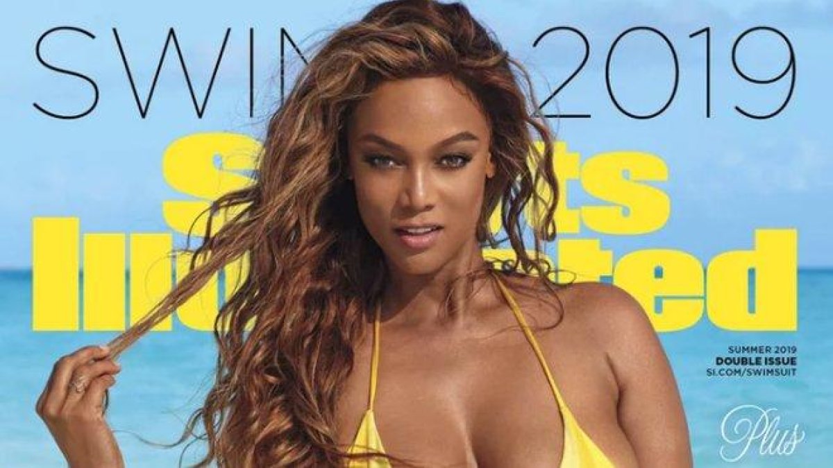 Tyra Banks, otra vez chica de portada en Sport Illustrated.-EL PERIÓDICO