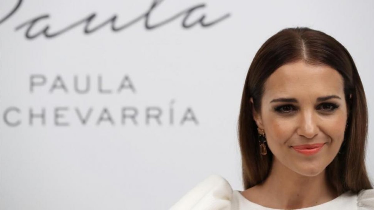 Paula Echevarria posa durante la presentacion de su nuevo perfume, este miércoles, en Madrid.-EFE / ZIPI