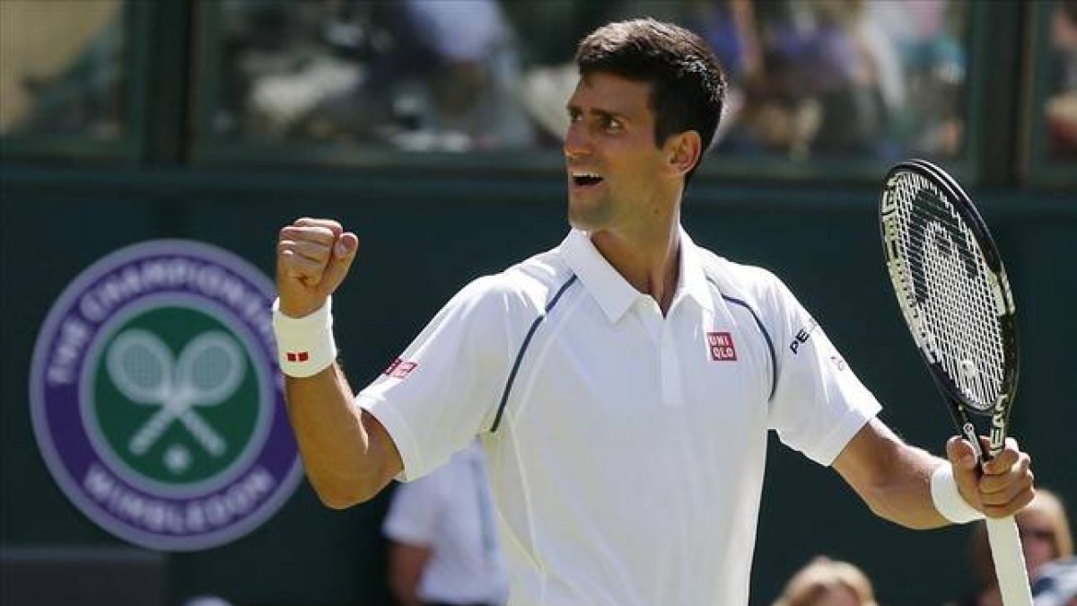 Djokovic celebra el triunfo ante Kohlschreiber.-Foto:   REUTERS / SUZANNE PLUNKETT