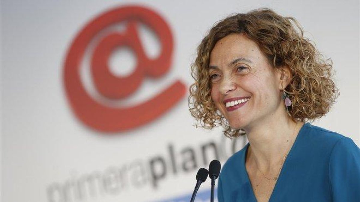 Meritxell Batet, en el ciclo de conferencias de EL PERIÓDICO.-ALBERT BERTRAN