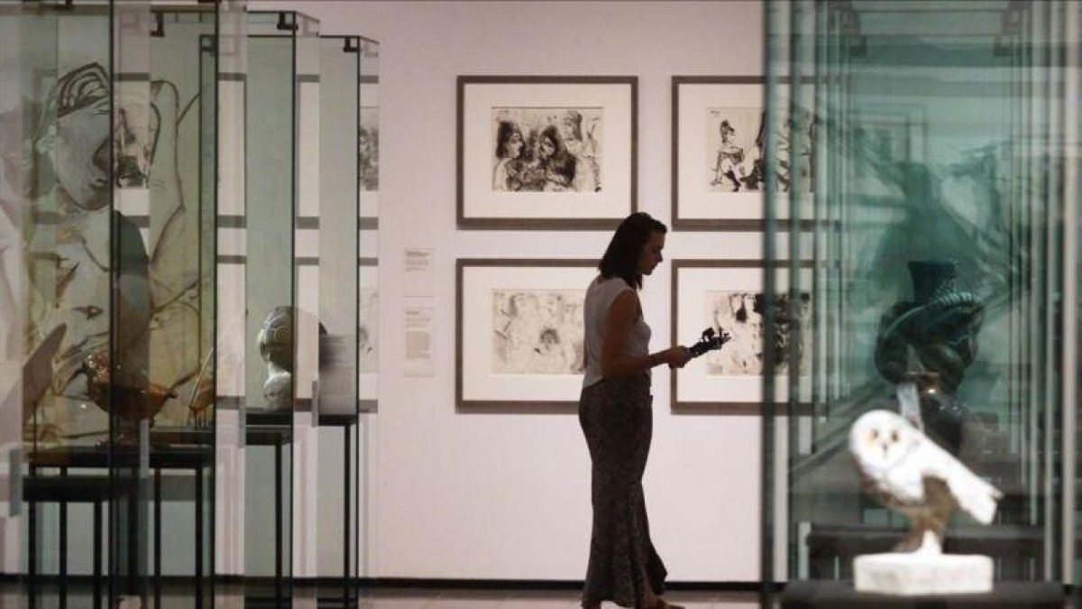 La exposición 'Picasso: Mano erudita, ojo salvaje' en el Palacio de la Moneda de Santiago de Chile.-ELVIS GONZALEZ