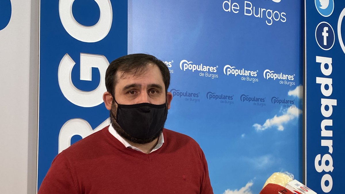 Jorge Berzosa, en rueda de prensa. ECB