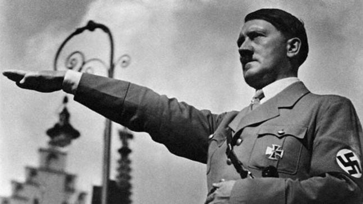 El líder del Partido Nazi alemán y canciller del Tercer Reich Adolf Hitler.-