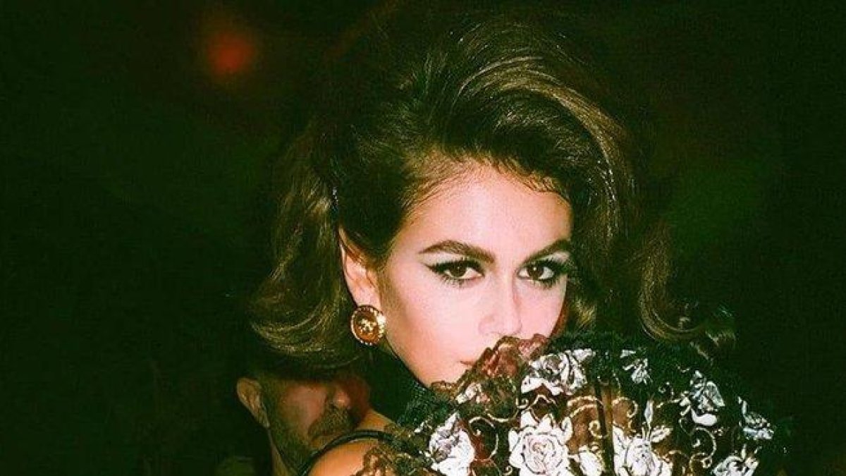 Kaia Gerber celebra su 18º cumpleaños disfrazada de su madre.-INSTAGRAM