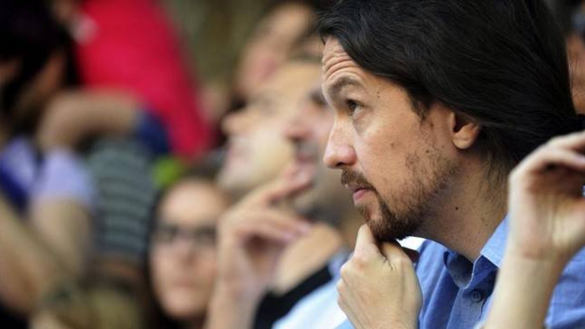 El secretario general de Podemos, Pablo Iglesias, en un acto en Toledo el pasado domingo.-Foto: EFE / ISMAEL HERRERO