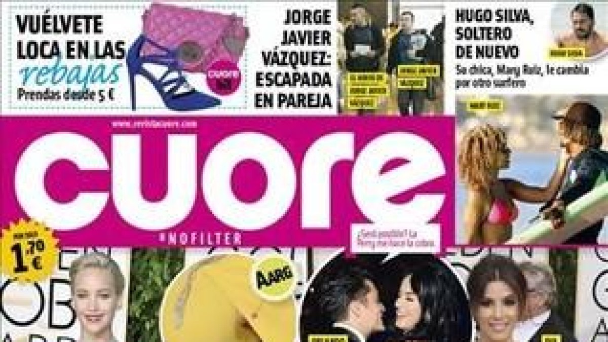 Portada de la revista 'Cuore'.-