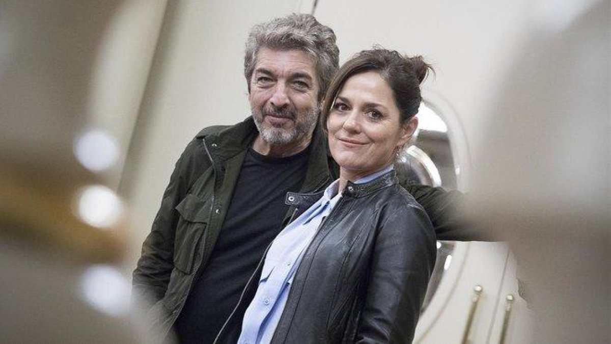 Ricardo Darín y Andrea Pietra, en Barcelona.-FERRAN NADEU