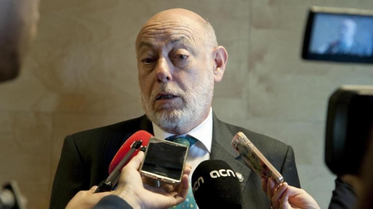El fiscal general del Estado, José Manuel Maza, este martes en Girona.-ROBIN TOWNSEND
