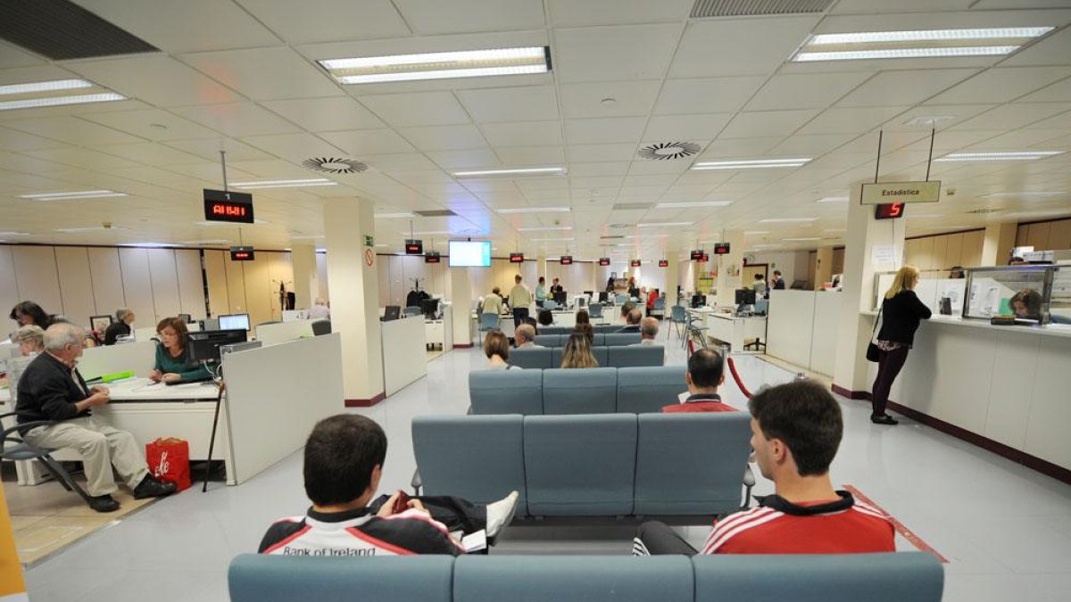 Imagen de archivo de la zona de atención al contribuyente del Ayuntamiento.