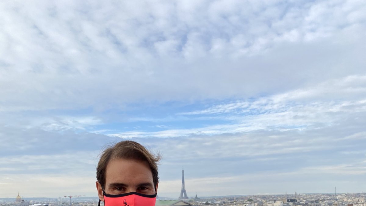 Una imagen compartida por Rafa Nadal tras su victoria en París. ECB