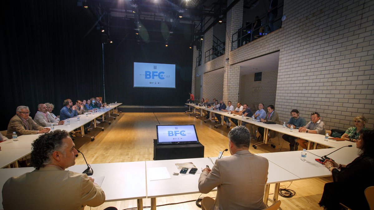Instante de la presentación del Burgos Food Center. TOMÁS ALONSO