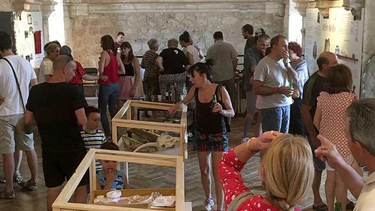 En menos de un mes, alrededor de 2.000 personas ya habían visitado la muestra, alojada en la sala Princesa Kristina.-BESTIARIUM