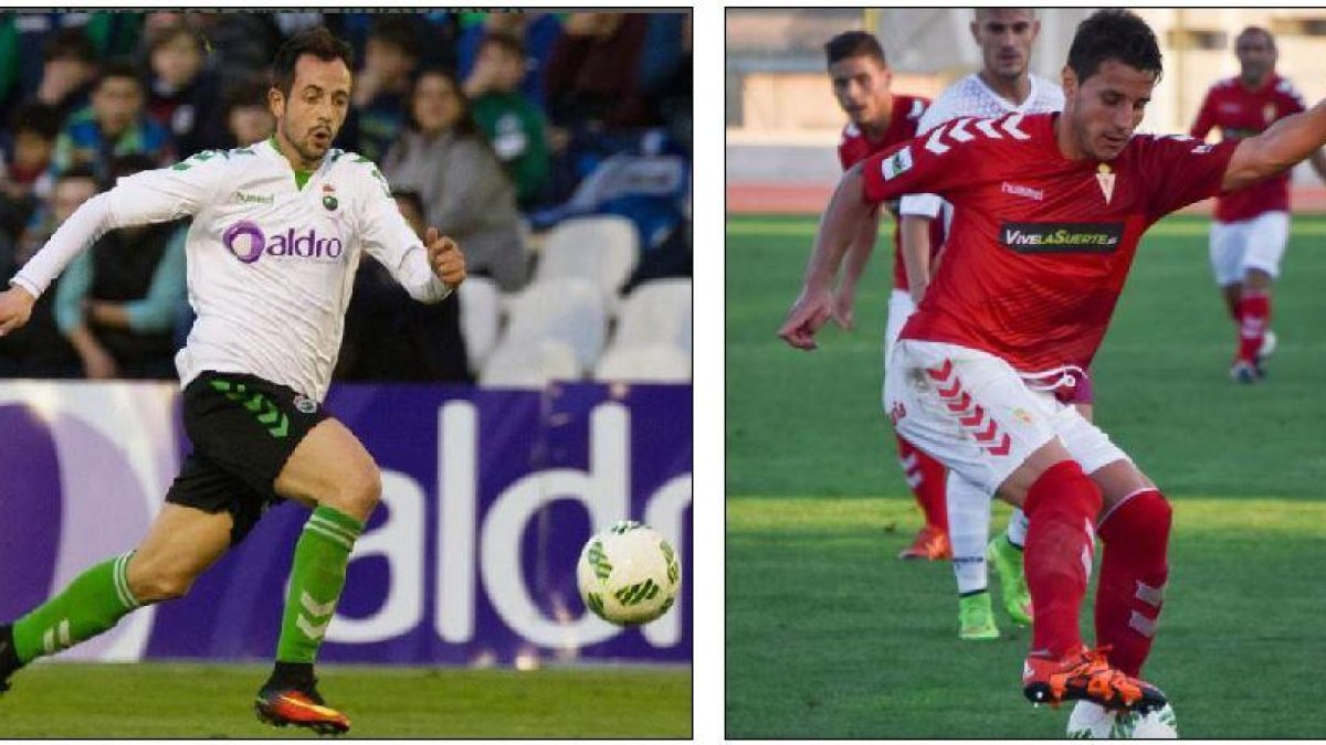Carlos Álvarez y Adrián Cruz, nuevos jugadores del Burgos CF.-RACING DE SANTANDER / REAL MURCIA