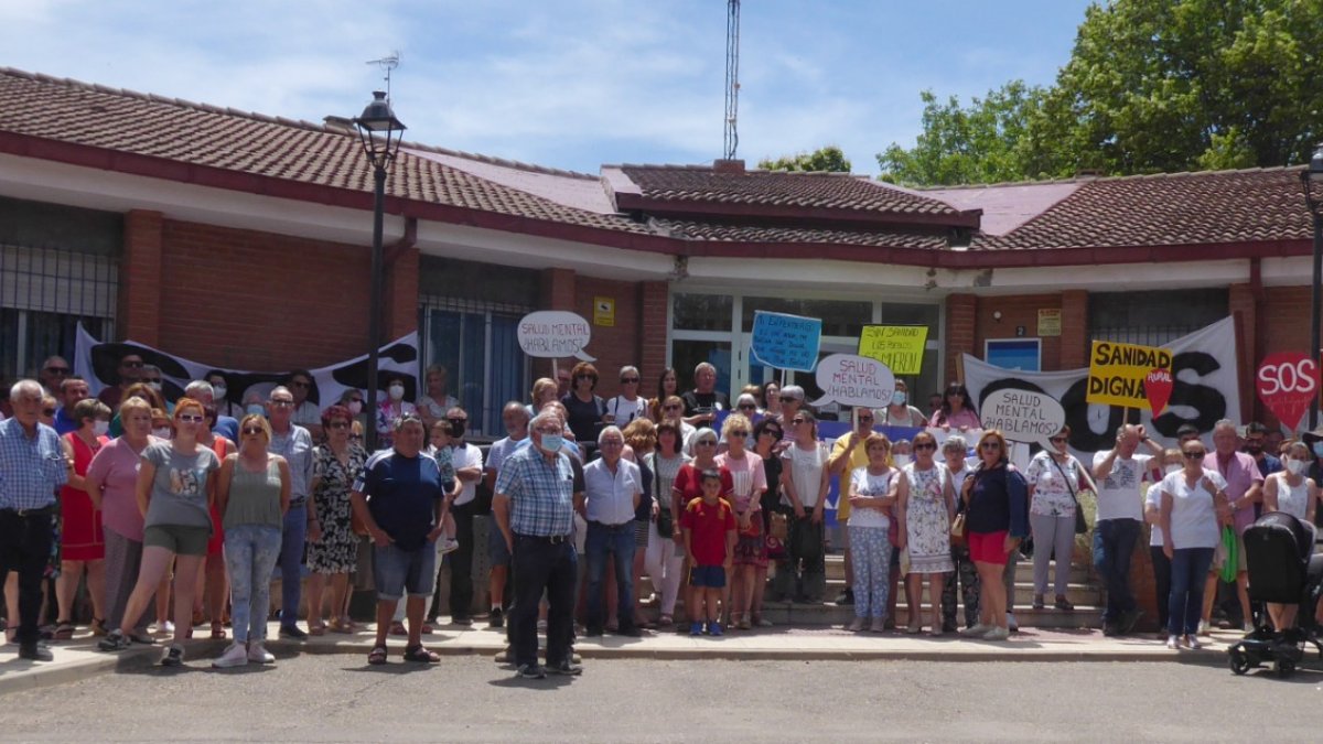 Imagen de la manifestación celebrada hoy en Roa
