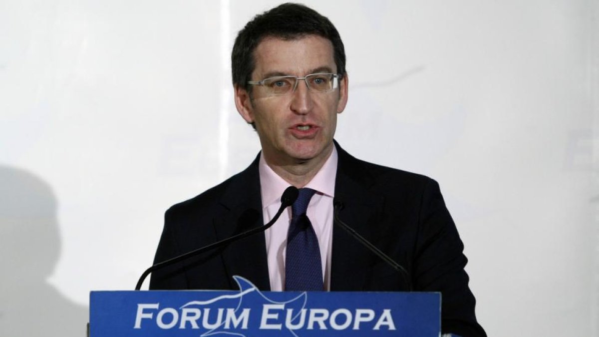 El presidente de la Xunta, Alberto Núñez Feijóo-EL PERIÓDICO