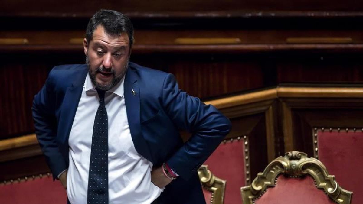 El ministro del Interior de Italia y líder de la Liga, Matteo Salvini.-EFE