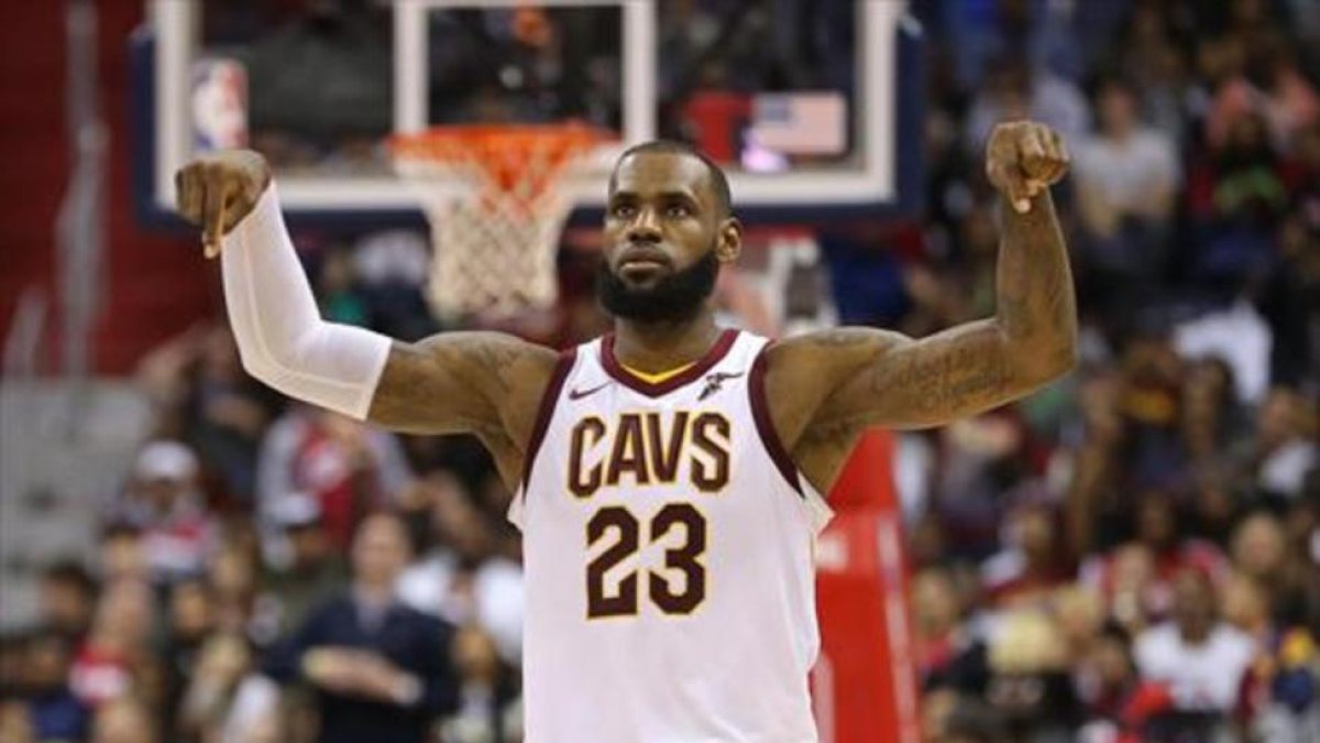 LeBron James en un partido de esta temporada-