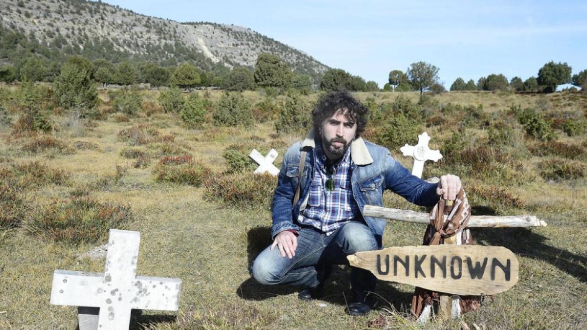 David Alba, en Sad Hill.-Ricardo Ordóñez (ICAL)