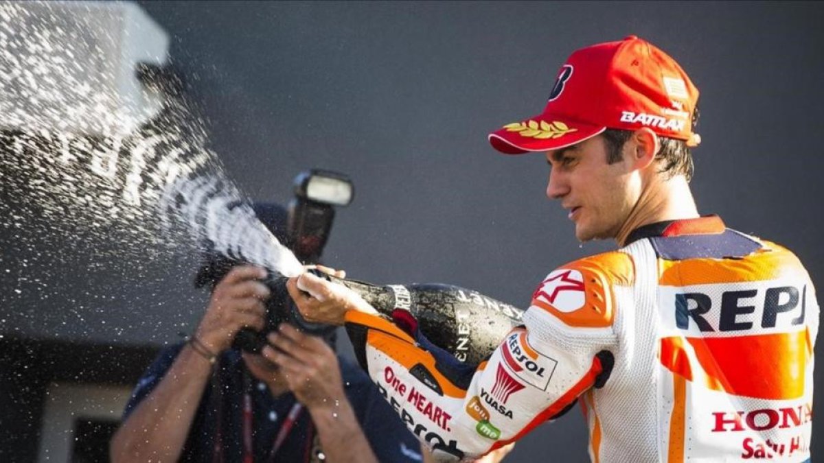 Dani Pedrosa, en el circuito de Cheste.-