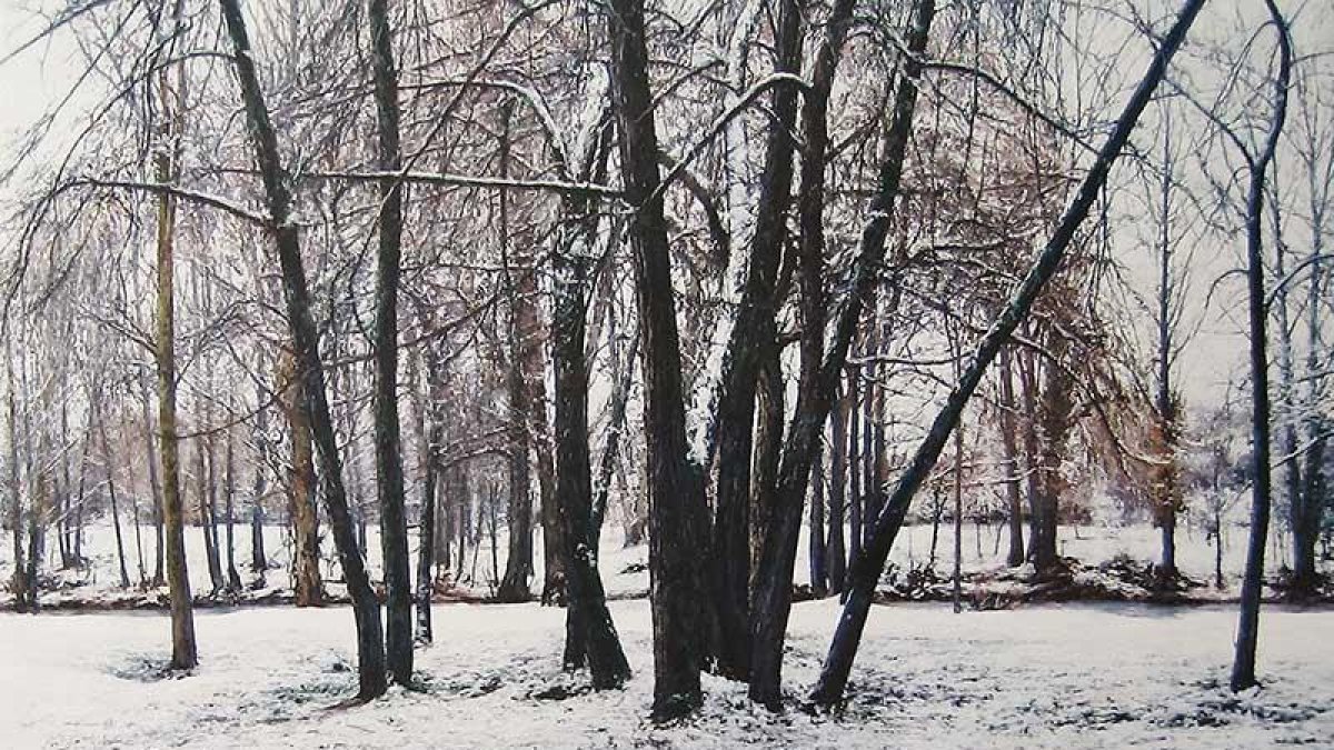 ‘Nieve’, un óleo sobre lienzo de 180x180 cm, es la pieza ganadora.-