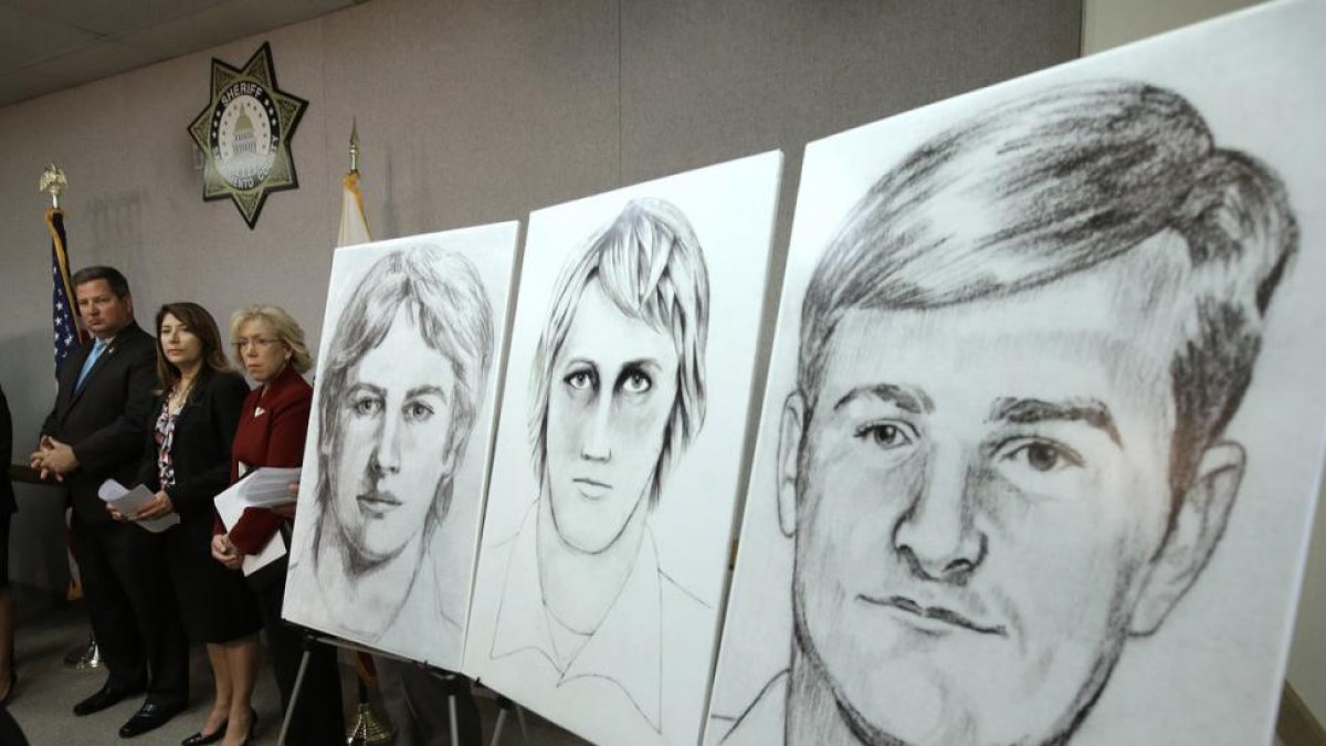 Retratos robot del asesino en serie que aterrorizó a California en los años 70 y 80.-/ RICH PEDRONCELLI (AP)