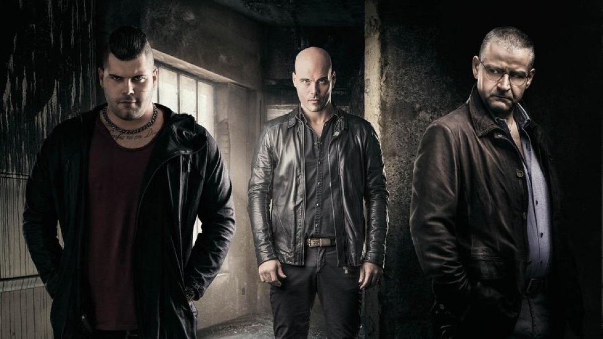 Los actores Salvatore Esposito, Marco D'Amore y Fortunato Cerlino, protagonistas principales de la serie 'Gomorra'.-