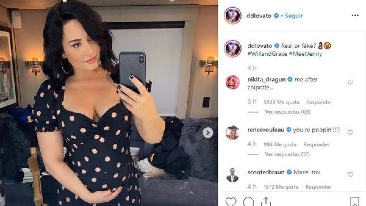 Demi Lovato insinúa barriguita en Instagram.-EUROPA PRESS / INSTAGRAM
