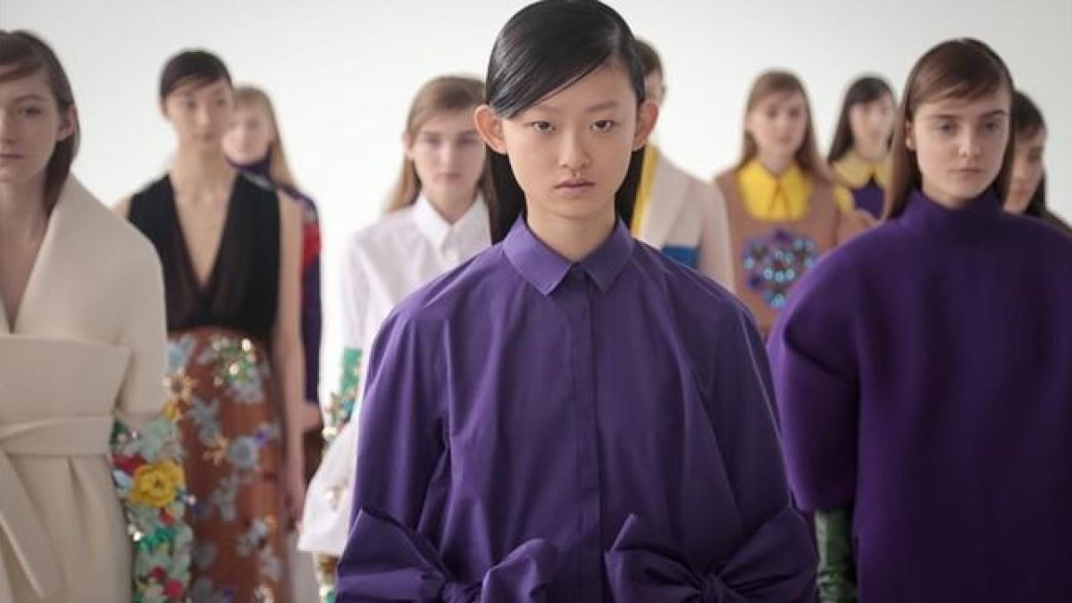 Modelos de Delpozo, antes del desfile en Nueva York, este miércoles.-AP / BEBETO MATTHEWS