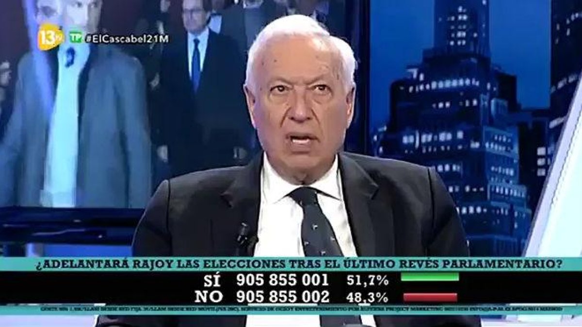 El exministro José Manuel García Margallo, en 13TV.-