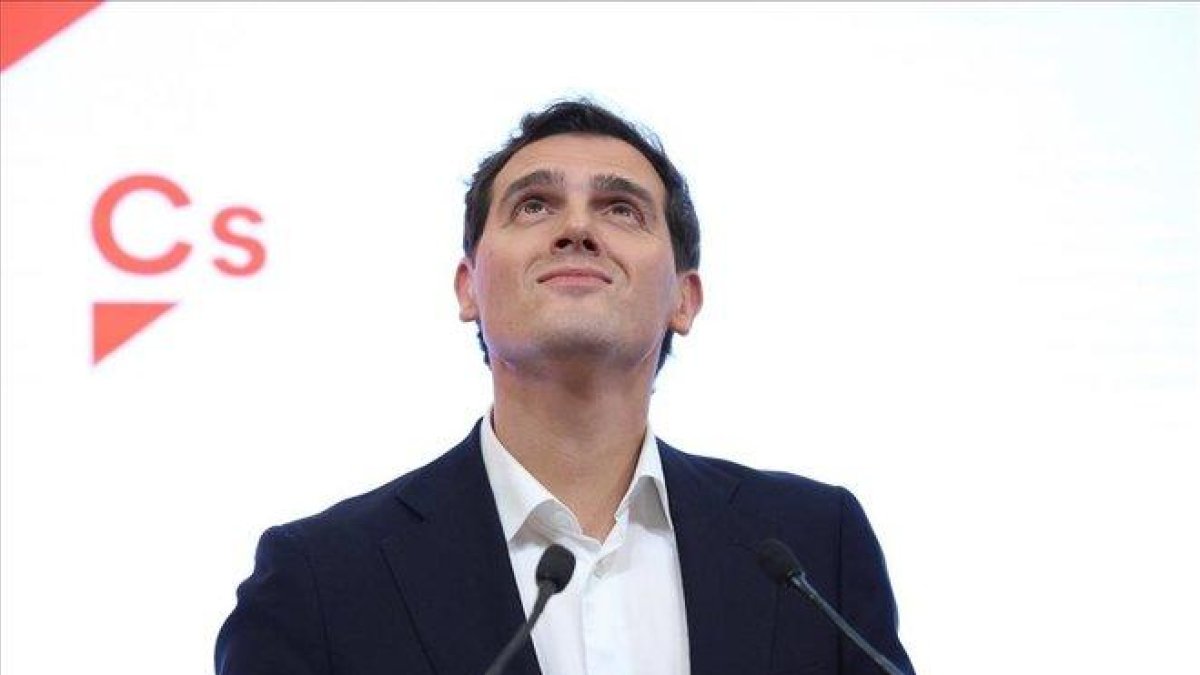Albert Rivera, tras anunciar que dimite.-RODRIGO JIMÉNEZ / EFE