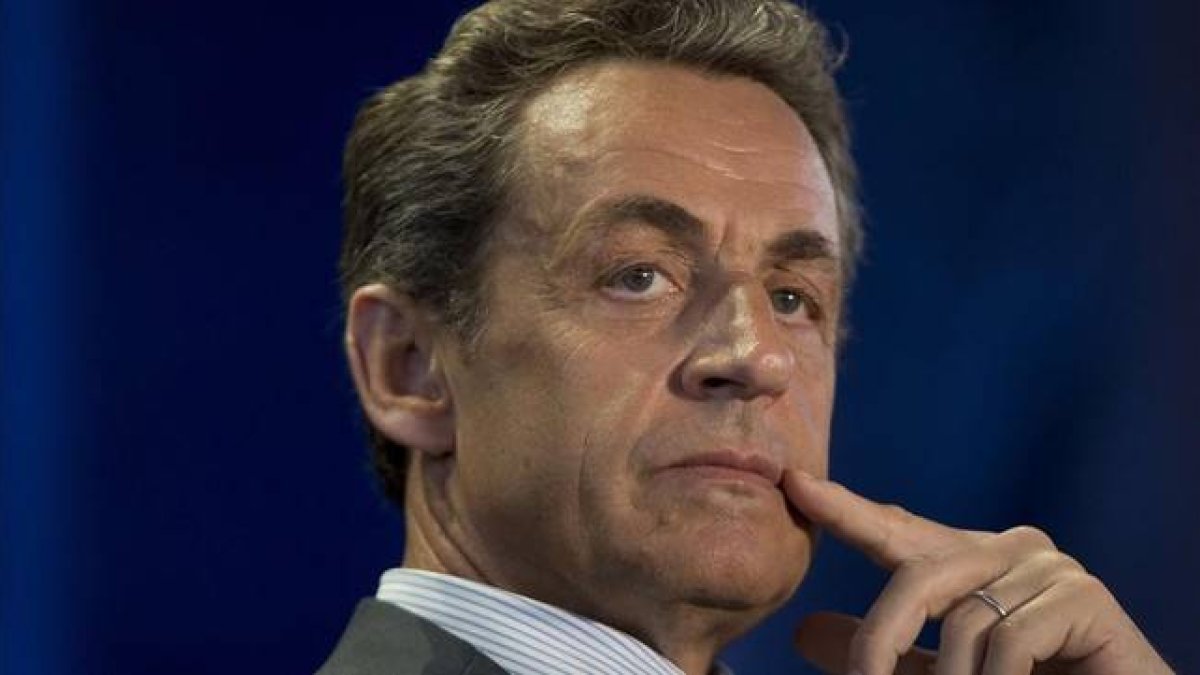 Nicolas Sarkozy, en un acto público reciente.-