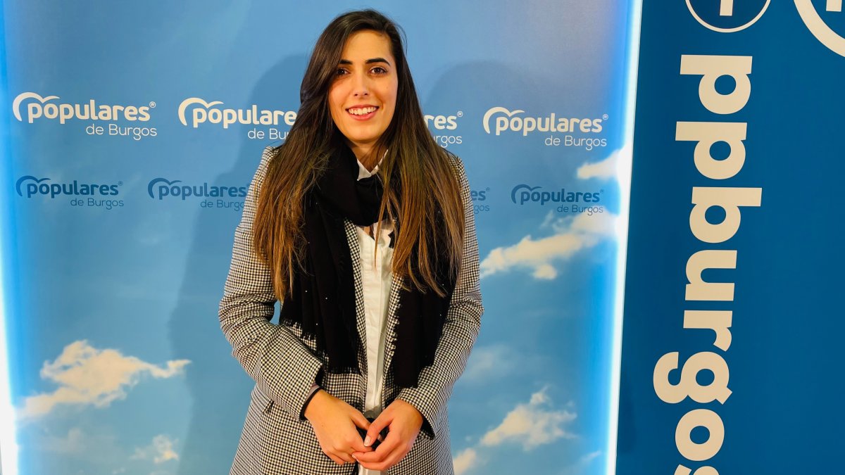 La concejal del PP en Burgos Andrea Ballesteros. ECB