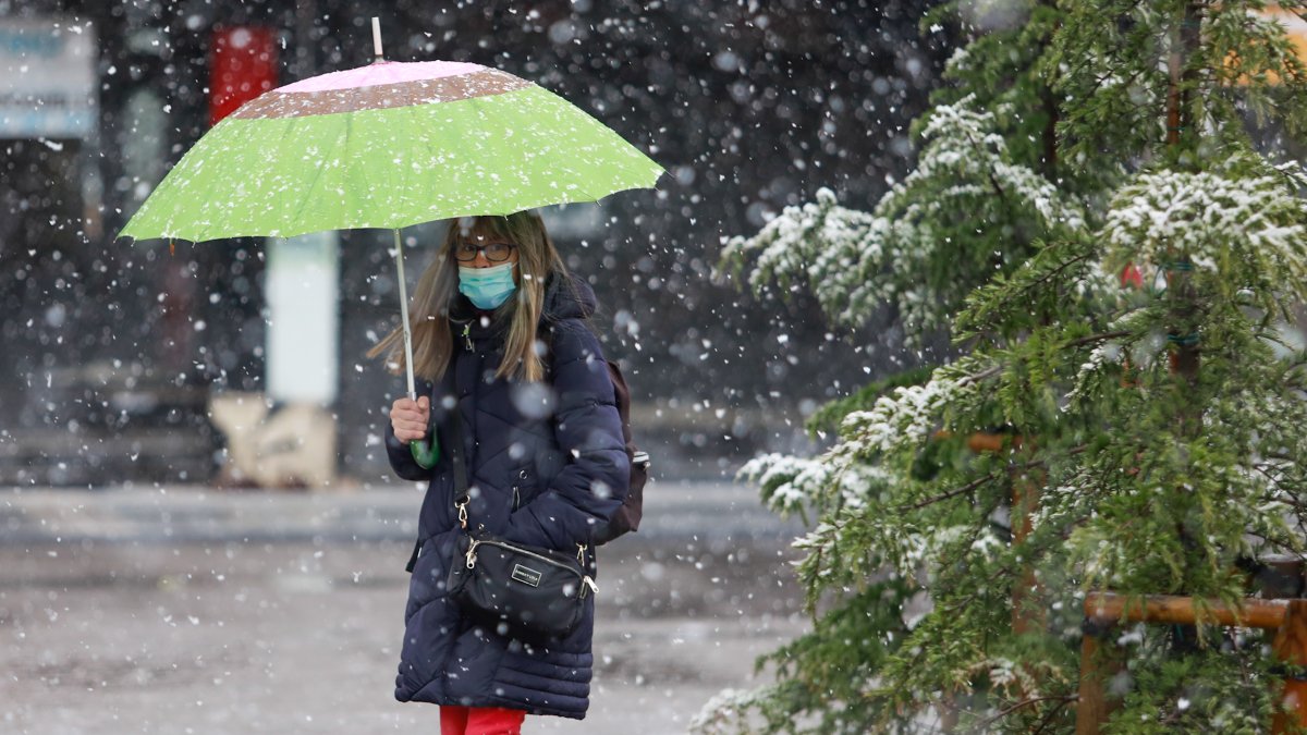 Nieva en Burgos. TOMÁS ALONSO