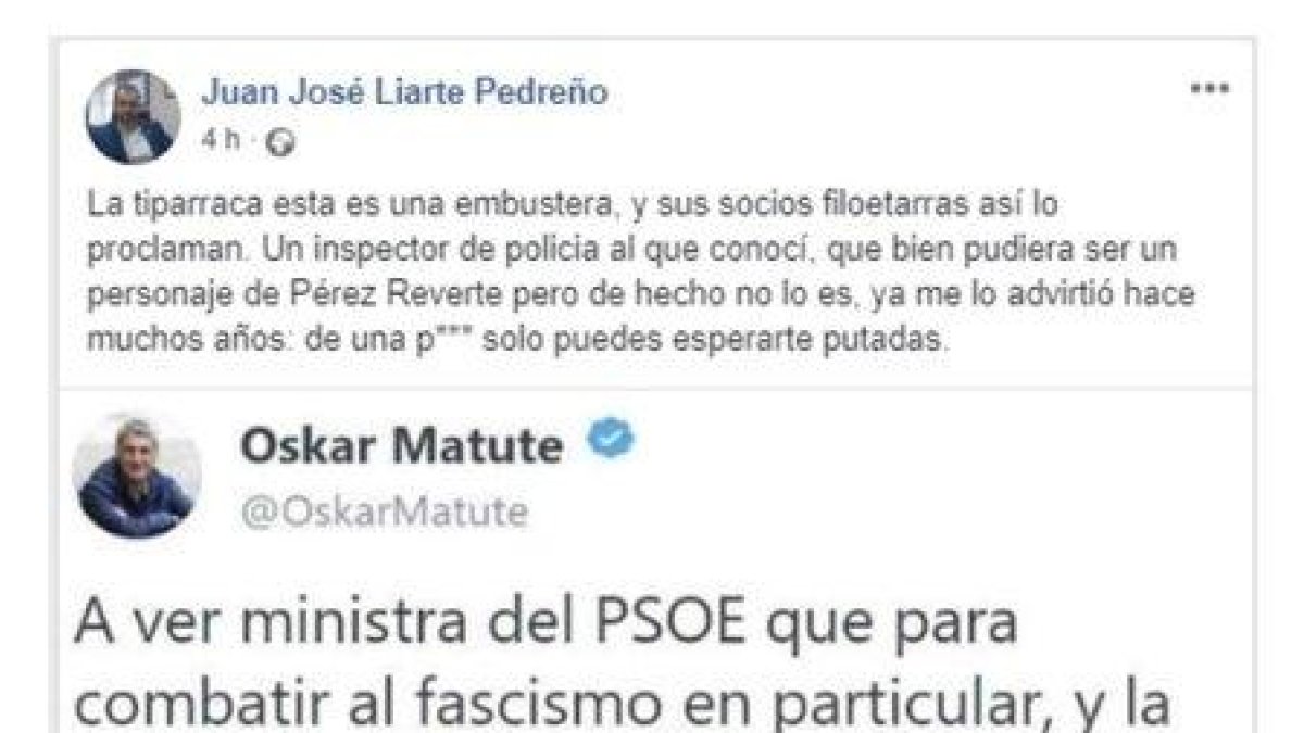 Primera publicación de Juan José Liarte en Facebook.-FACEBOOK